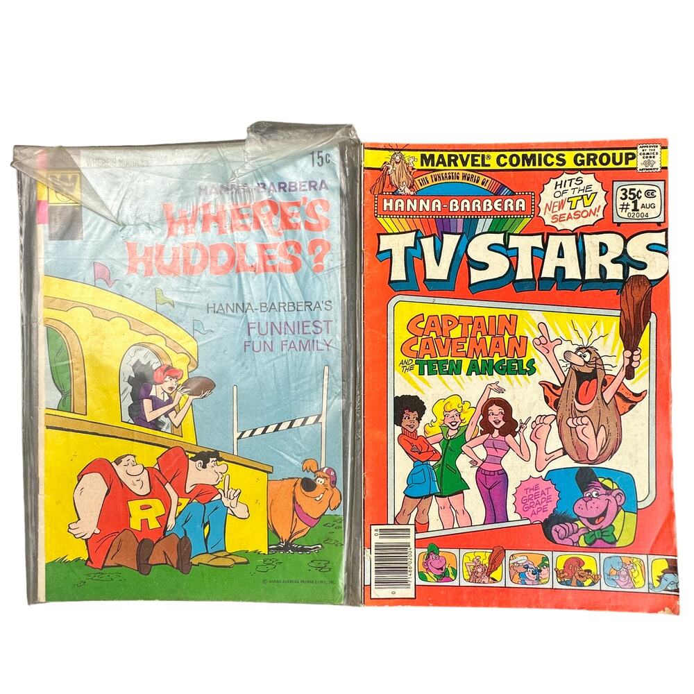 TV STARS The Fantastic World Of HANNA BARBERA #1 1978 Where's Huddles #1 Marvel